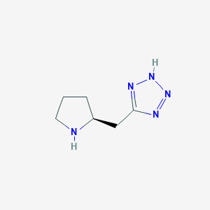 molecular formula C6H11N5 B1610316 (S)-5-Pyrrolidin-2-ylmethyl-1H-tetrazole CAS No. 851394-30-4