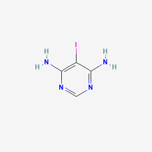 molecular formula C4H5IN4 B1610322 5-碘嘧啶-4,6-二胺 CAS No. 214907-09-2