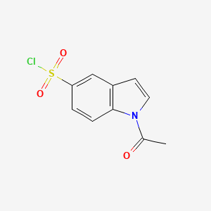 molecular formula C10H8ClNO3S B1610336 1-Acetyl-1H-indole-5-sulfonyl chloride CAS No. 303019-19-4