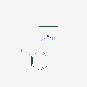 molecular formula C11H16BrN B1610337 N-[(2-Bromophenyl)methyl]-2-methylpropan-2-amine CAS No. 356531-35-6