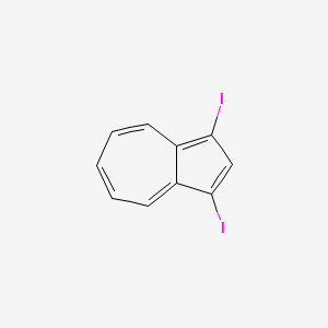 molecular formula C10H6I2 B1610339 1,3-Diiodoazulene CAS No. 36044-42-5