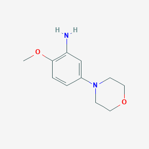 molecular formula C11H16N2O2 B1610341 2-甲氧基-5-吗啉基苯胺 CAS No. 383870-88-0