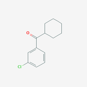molecular formula C13H15ClO B1610344 3-Chlorophenyl cyclohexyl ketone CAS No. 211985-77-2