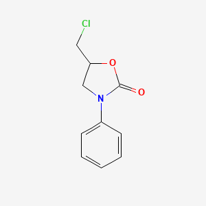 molecular formula C10H10ClNO2 B1610348 5-(Chloromethyl)-3-phenyl-1,3-oxazolidin-2-one CAS No. 711-85-3