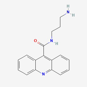 molecular formula C17H17N3O B1610353 N-(3-aminopropyl)acridine-9-carboxamide CAS No. 259221-98-2