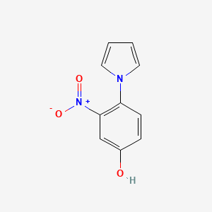 molecular formula C10H8N2O3 B1610356 3-Nitro-4-(1H-pyrrol-1-yl)phenol CAS No. 251649-40-8