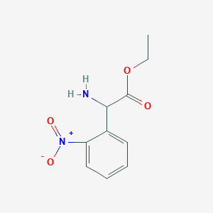 molecular formula C10H12N2O4 B1610357 Ethyl 2-amino-2-(2-nitrophenyl)acetate CAS No. 791050-91-4