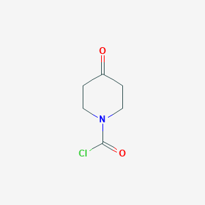 molecular formula C6H8ClNO2 B1610376 1-Piperidinecarbonyl chloride, 4-oxo- CAS No. 206182-51-6
