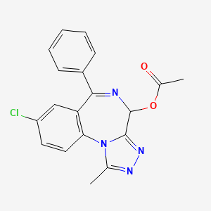 molecular formula C19H15ClN4O2 B1610402 4-Acetoxy Alprazolam CAS No. 30896-67-4