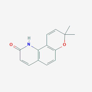 molecular formula C14H13NO2 B1610418 1,8-Dihydro-8,8-dimethylpyrano[2,3]quinolin-2-one CAS No. 200814-17-1