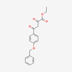 molecular formula C19H18O5 B1610474 Ethyl 4-(4-benzyloxyphenyl)-2,4-dioxobutanoate CAS No. 57696-12-5