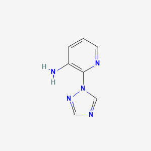 molecular formula C7H7N5 B1610517 2-(1H-1,2,4-triazol-1-yl)pyridin-3-amine CAS No. 103092-75-7