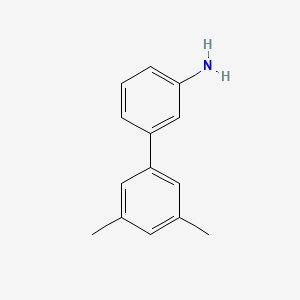 molecular formula C14H15N B1610523 3-(3,5-二甲基苯基)苯胺 CAS No. 783325-73-5
