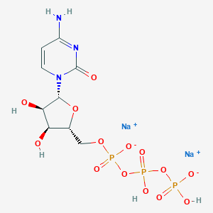 molecular formula C9H14N3Na2O14P3 B161053 Cytidine-5'-triphosphoric acid disodium salt CAS No. 36051-68-0