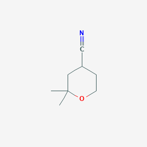 2,2-Dimethyltetrahydro-2H-pyran-4-carbonitrile