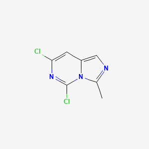 molecular formula C7H5Cl2N3 B1610540 5,7-Dichloro-3-methylimidazo[1,5-c]pyrimidine CAS No. 94694-50-5
