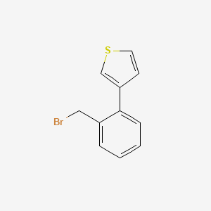 molecular formula C11H9BrS B1610544 3-[2-(Bromomethyl)phenyl]thiophene CAS No. 99902-04-2