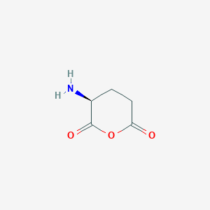 molecular formula C5H7NO3 B1610550 (3S)-3-Aminooxane-2,6-dione CAS No. 48103-74-8