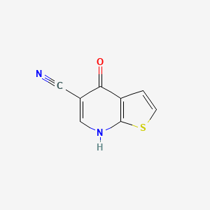 molecular formula C8H4N2OS B1610569 4-Hydroxythieno[2,3-b]pyridine-5-carbonitrile CAS No. 63873-60-9