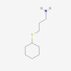 B1610574 3-(Cyclohexylsulfanyl)propan-1-amine CAS No. 56216-09-2