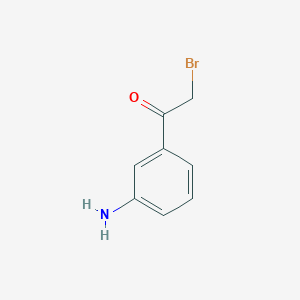 molecular formula C8H8BrNO B1610581 1-(3-Aminophenyl)-2-bromoethanone CAS No. 57946-55-1