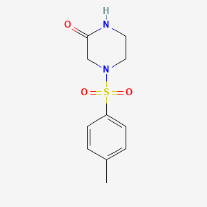 molecular formula C11H14N2O3S B1610583 4-Tosylpiperazin-2-one CAS No. 343323-86-4