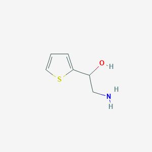 molecular formula C6H9NOS B161059 2-Amino-1-thiophen-2-yl-ethanol CAS No. 10021-67-7