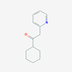 molecular formula C13H17NO B1610601 1-シクロヘキシル-2-(ピリジン-2-イル)エタノン CAS No. 92039-96-8