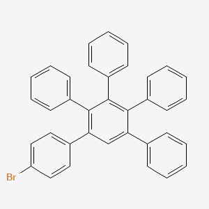 molecular formula C36H25B B1610602 1,1':2',1''-Terphenyl, 4-bromo-3',4',5'-triphenyl- CAS No. 330649-92-8