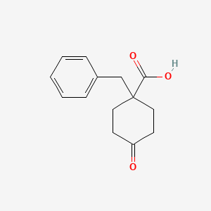 molecular formula C14H16O3 B1610608 1-Benzyl-4-oxocyclohexanecarboxylic acid CAS No. 56868-12-3