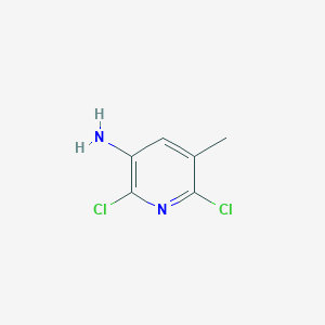 molecular formula C6H6Cl2N2 B1610610 2,6-Dichloro-5-methylpyridin-3-amine CAS No. 58596-89-7