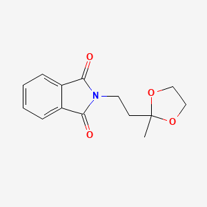 molecular formula C14H15NO4 B1610628 2-(2-(2-甲基-1,3-二氧戊环-2-基)乙基)异吲哚啉-1,3-二酮 CAS No. 84764-41-0