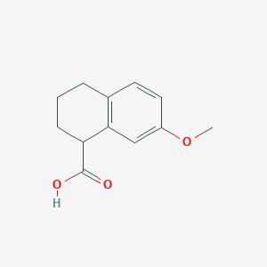 molecular formula C12H14O3 B1610639 7-Methoxy-1,2,3,4-tetrahydronaphthalene-1-carboxylic acid CAS No. 85858-95-3