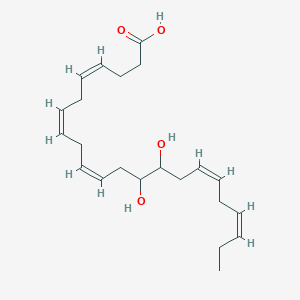 molecular formula C22H34O4 B161064 (+/-)-13,14-二羟基-4Z,7Z,10Z,16Z,19Z-二十二碳五烯酸 CAS No. 1345275-24-2