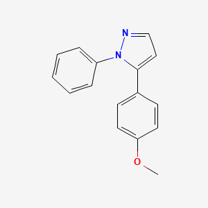 molecular formula C16H14N2O B1610673 5-(4-Methoxyphenyl)-1-phenyl-1H-pyrazole CAS No. 33064-24-3