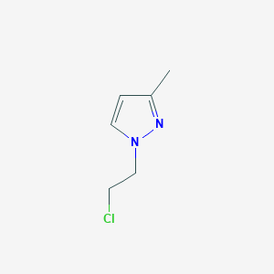 molecular formula C6H9ClN2 B1610680 1-(2-chloroethyl)-3-methyl-1H-pyrazole CAS No. 96450-55-4