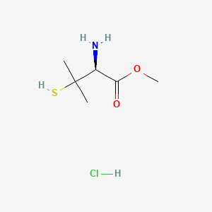 molecular formula C6H14ClNO2S B1610685 Methyl 3-mercapto-D-valinate hydrochloride CAS No. 34297-27-3