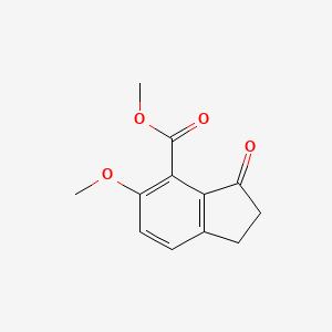 molecular formula C12H12O4 B1610686 Methyl 5-methoxy-3-oxo-2,3-dihydro-1H-indene-4-carboxylate CAS No. 33521-63-0