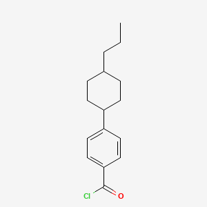 molecular formula C16H21ClO B1610724 4-(trans-4-Propylcyclohexyl)benzoyl chloride CAS No. 81005-00-7