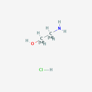 Ethanolamine-1,2-14C hydrochloride