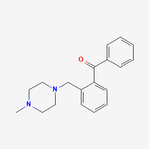 molecular formula C19H22N2O B1610730 2-(4-甲基哌嗪甲基)二苯甲酮 CAS No. 24088-65-1