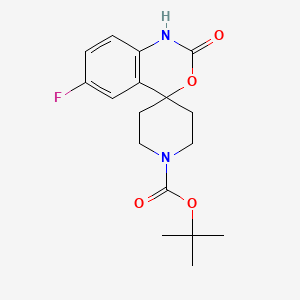 tert-Butyl 6-fluoro-2-oxo-1,2-dihydrospiro[benzo[d][1,3]oxazine-4,4'-piperidine]-1'-carboxylate