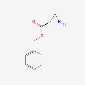 molecular formula C10H11NO2 B1610735 (S)-2-Aziridinecarboxylic acid benzyl ester CAS No. 67413-26-7