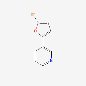 Pyridine, 3-(5-bromo-2-furanyl)-
