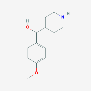 molecular formula C13H19NO2 B1610753 （4-甲氧基-苯基）-哌啶-4-基-甲醇 CAS No. 37581-37-6