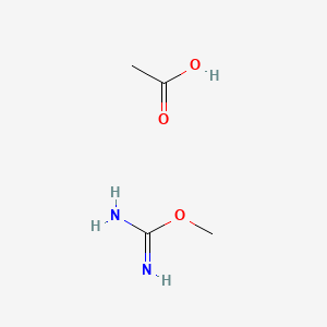 molecular formula C4H10N2O3 B1610755 2-Methylisouronium acetate CAS No. 77164-02-4