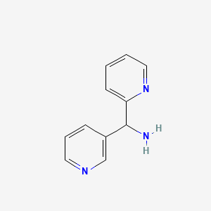 molecular formula C11H11N3 B1610759 Pyridin-2-yl(pyridin-3-yl)methanamine CAS No. 58088-51-0