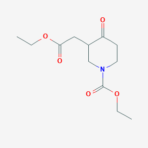 Ethyl 1-(ethoxycarbonyl)-4-oxo-3-piperidineacetate