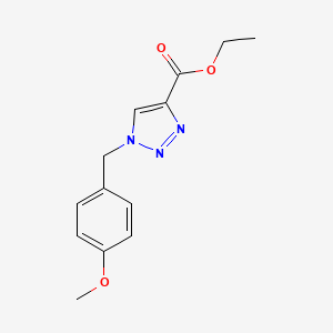 molecular formula C13H15N3O3 B1610783 1-(4-甲氧基苄基)-1H-1,2,3-三唑-4-羧酸乙酯 CAS No. 81581-05-7