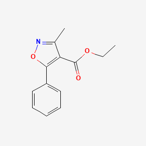 molecular formula C13H13NO3 B1610799 Ethyl 3-methyl-5-phenyl-1,2-oxazole-4-carboxylate CAS No. 92029-29-3